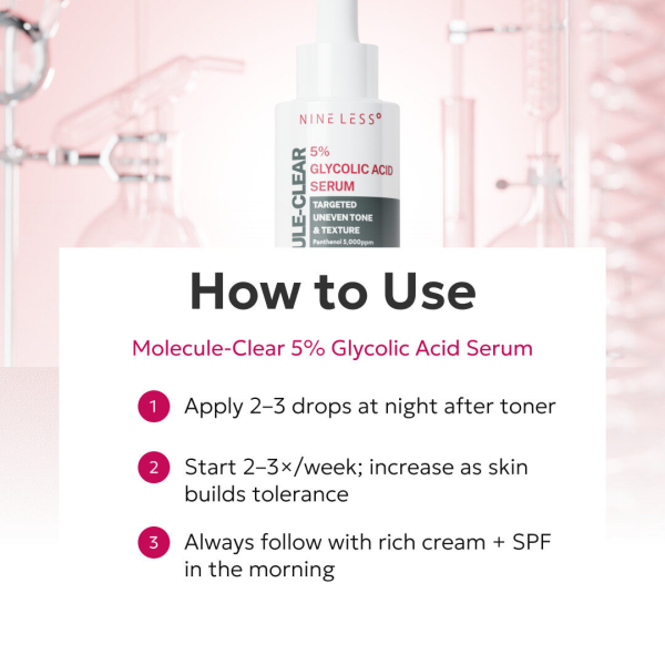 skincare-kbeauty-glowtime-nine less molecul clear 5% Glycolic Acid serum