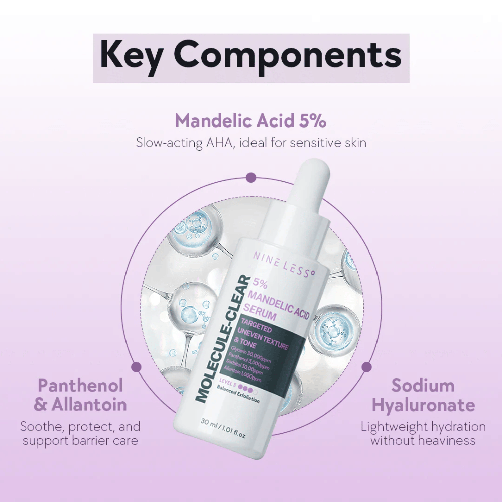 skincare-kbeauty-glowtime-nine less molecule clear 5 mandelic acid serum