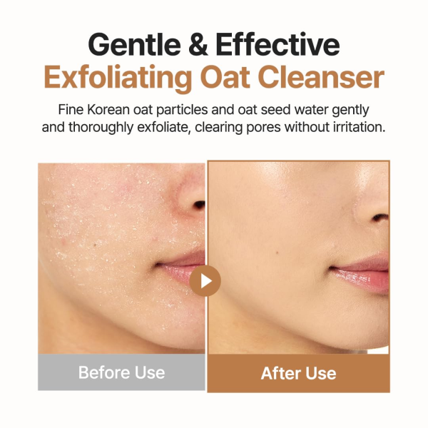 skincare-kbeauty-glowtime-purito oat in gentlel exfoliating face cleanser