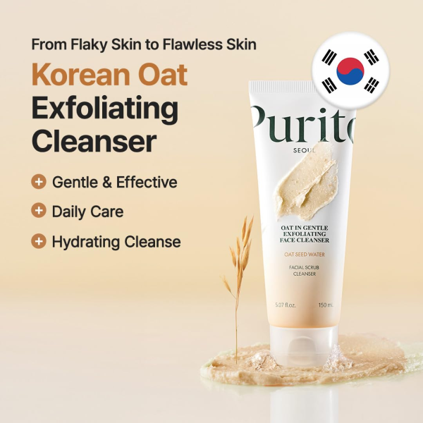 skincare-kbeauty-glowtime-purito oat in gentlel exfoliating face cleanser