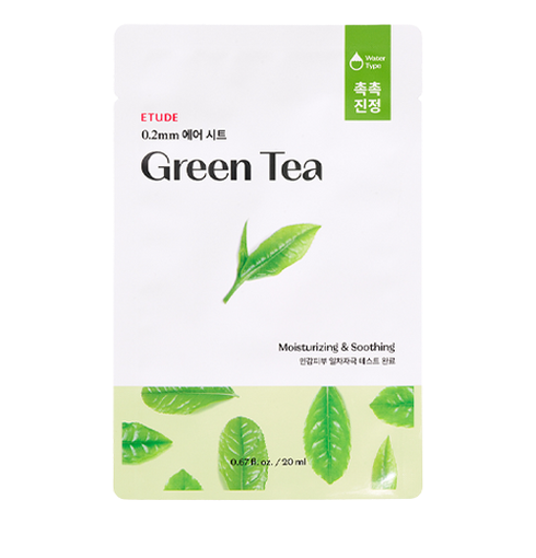 skincare-kbeauty-glowtime-etude house therapy air mask green tea