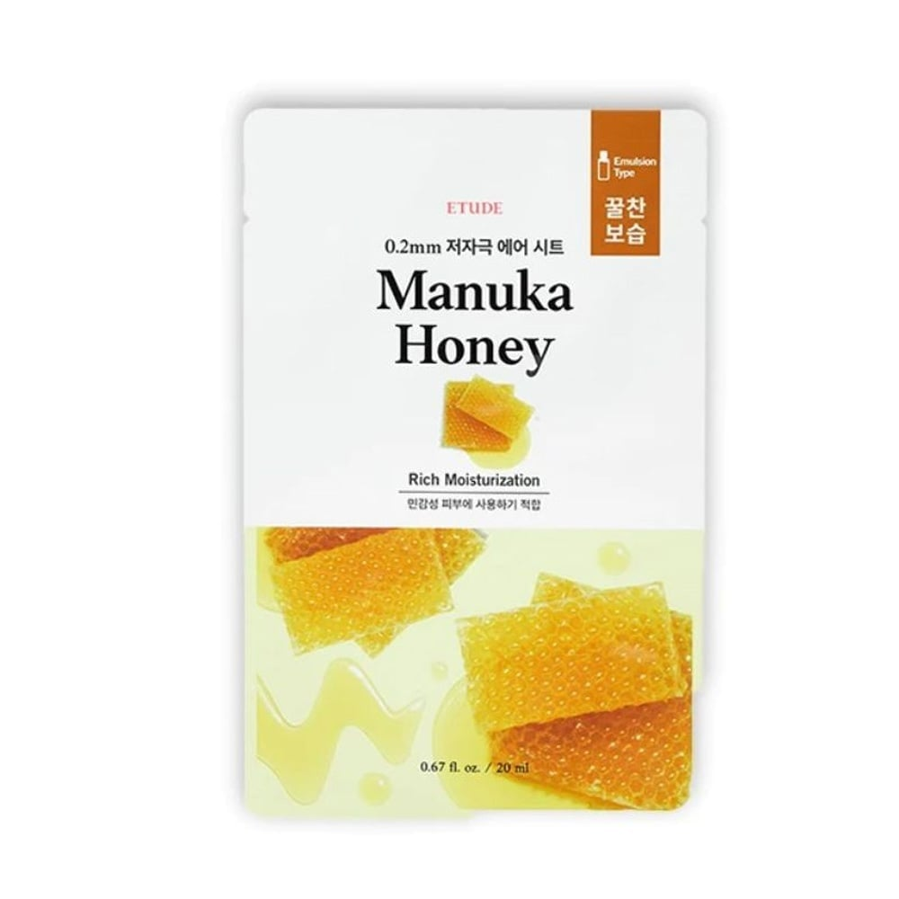 skincare-kbeauty-glowtime-etude house therapy air mask manuka honey