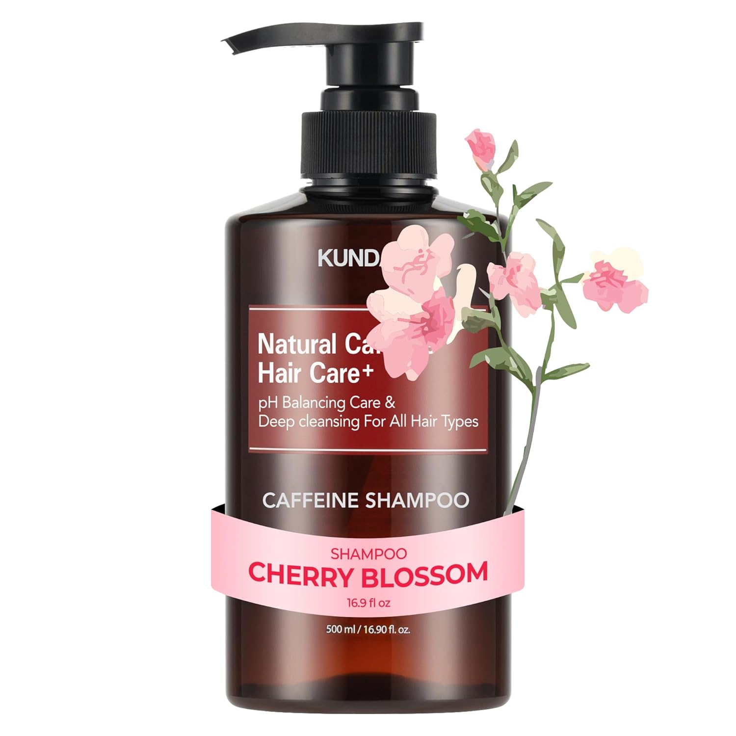 skincare-kbeauty-glowtime-kundal caffeine shampoo cherry blossom