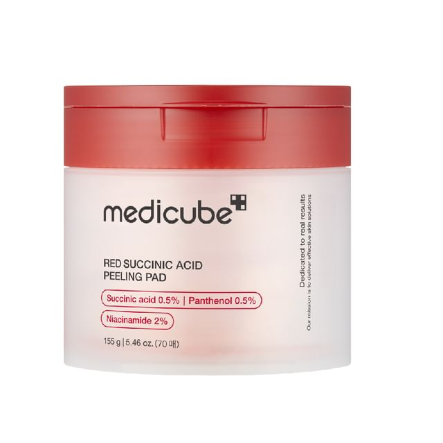 skincare-kbeauty-glowtime-medicube red succininc acid peeling pad