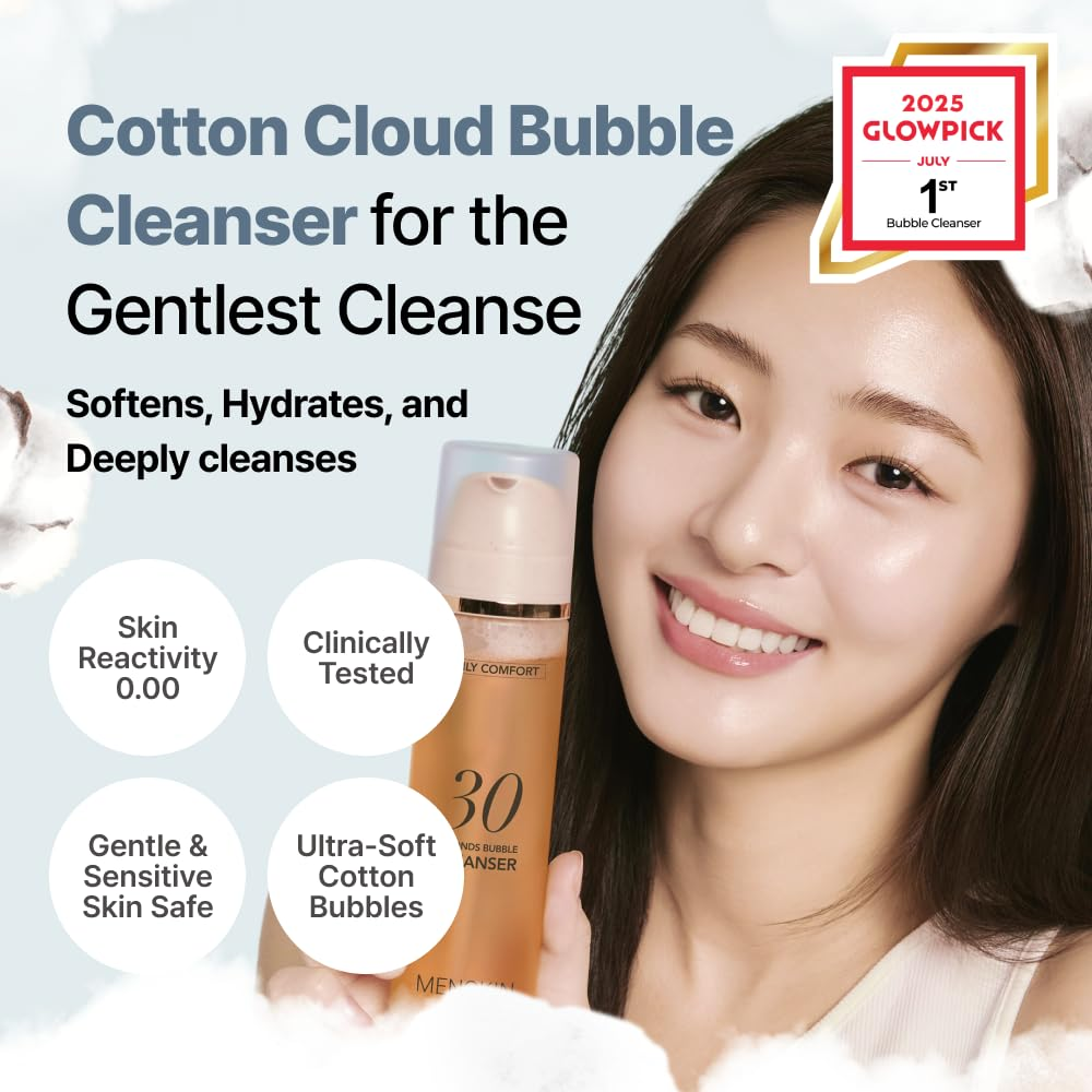 skincare-kbeauty-glowtime-menokin 30 seconds bubble cleaner daily comfort