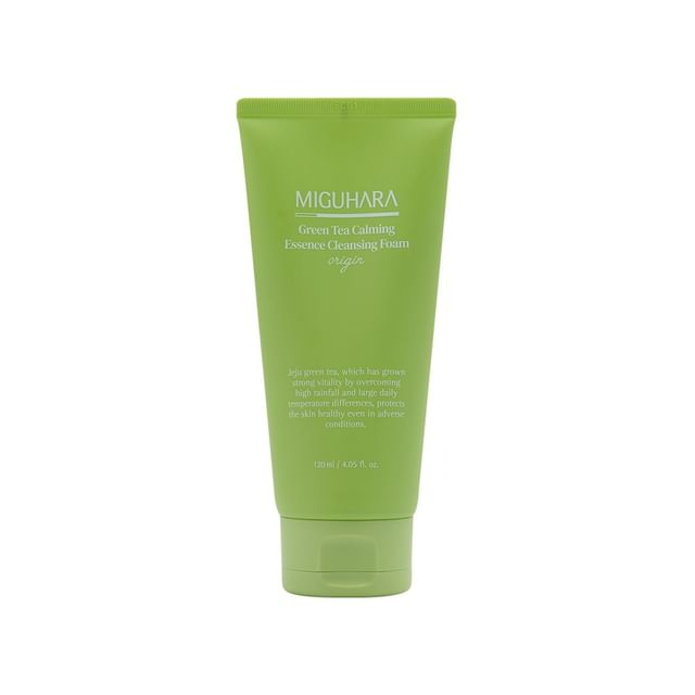 skincare-kbeauty-glowtime-miguhara green tea calming essence cleansing foam