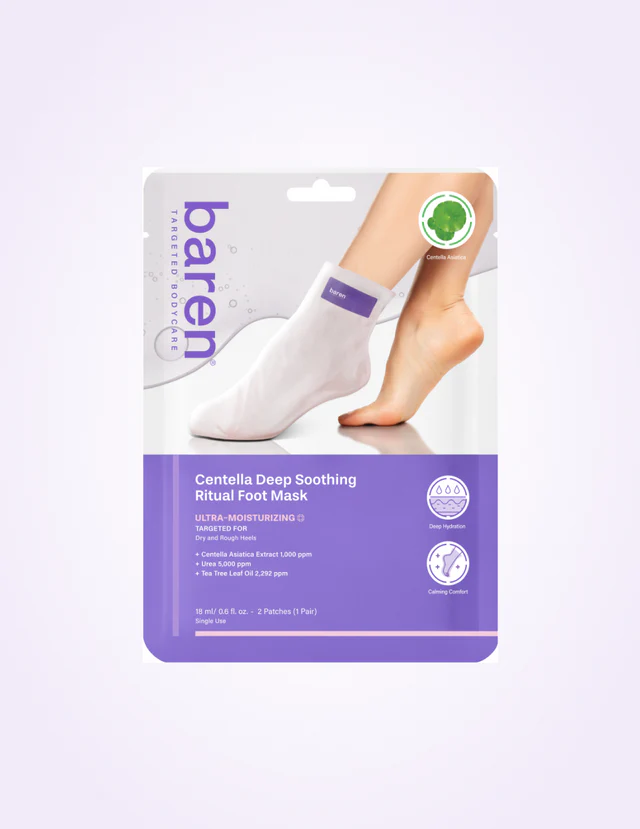 skincare-kbeauty-glowtime-baren centella deep soothing ritual foot mask