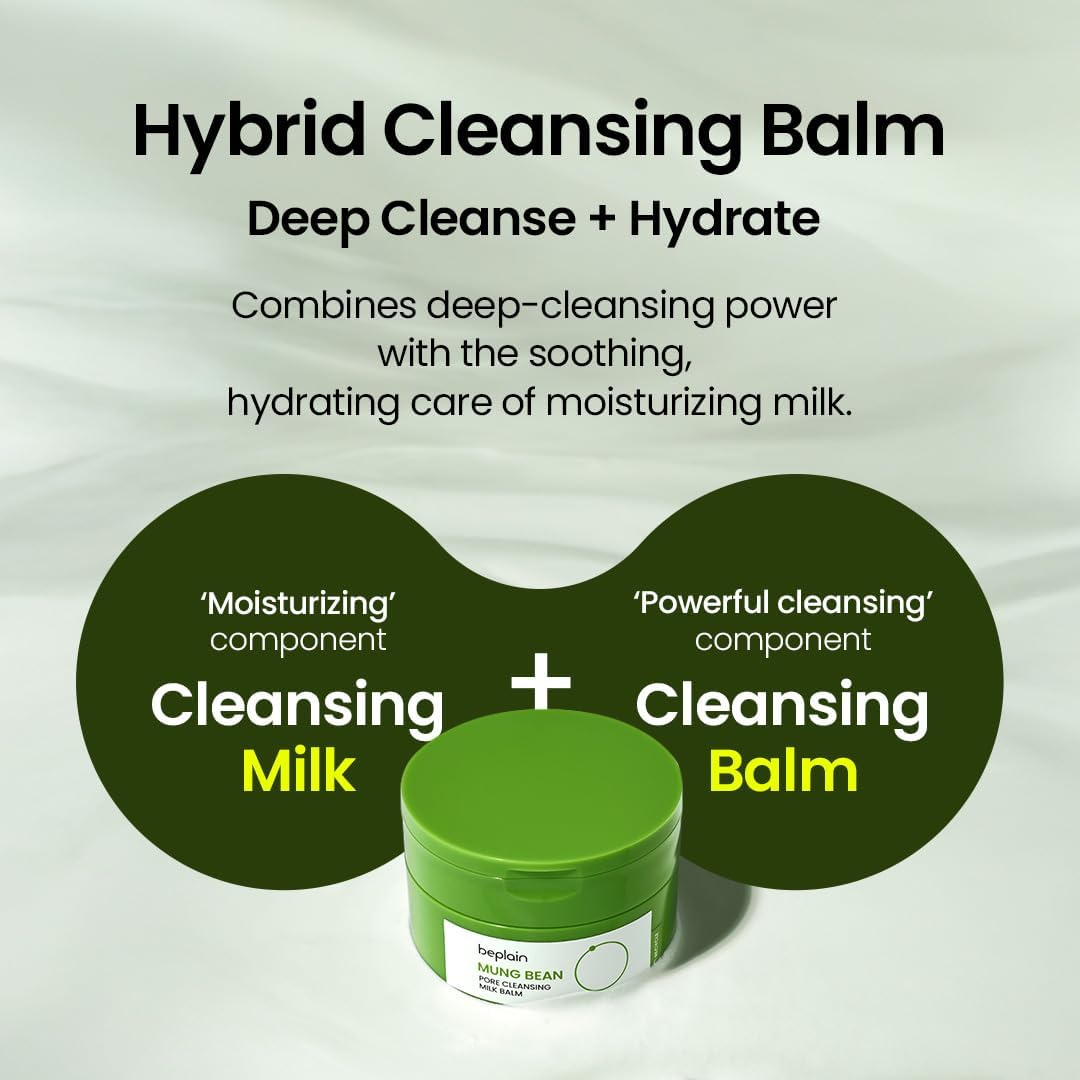 skincare-kbeauty-glowtime-beplain mung bean milk cleansing balm