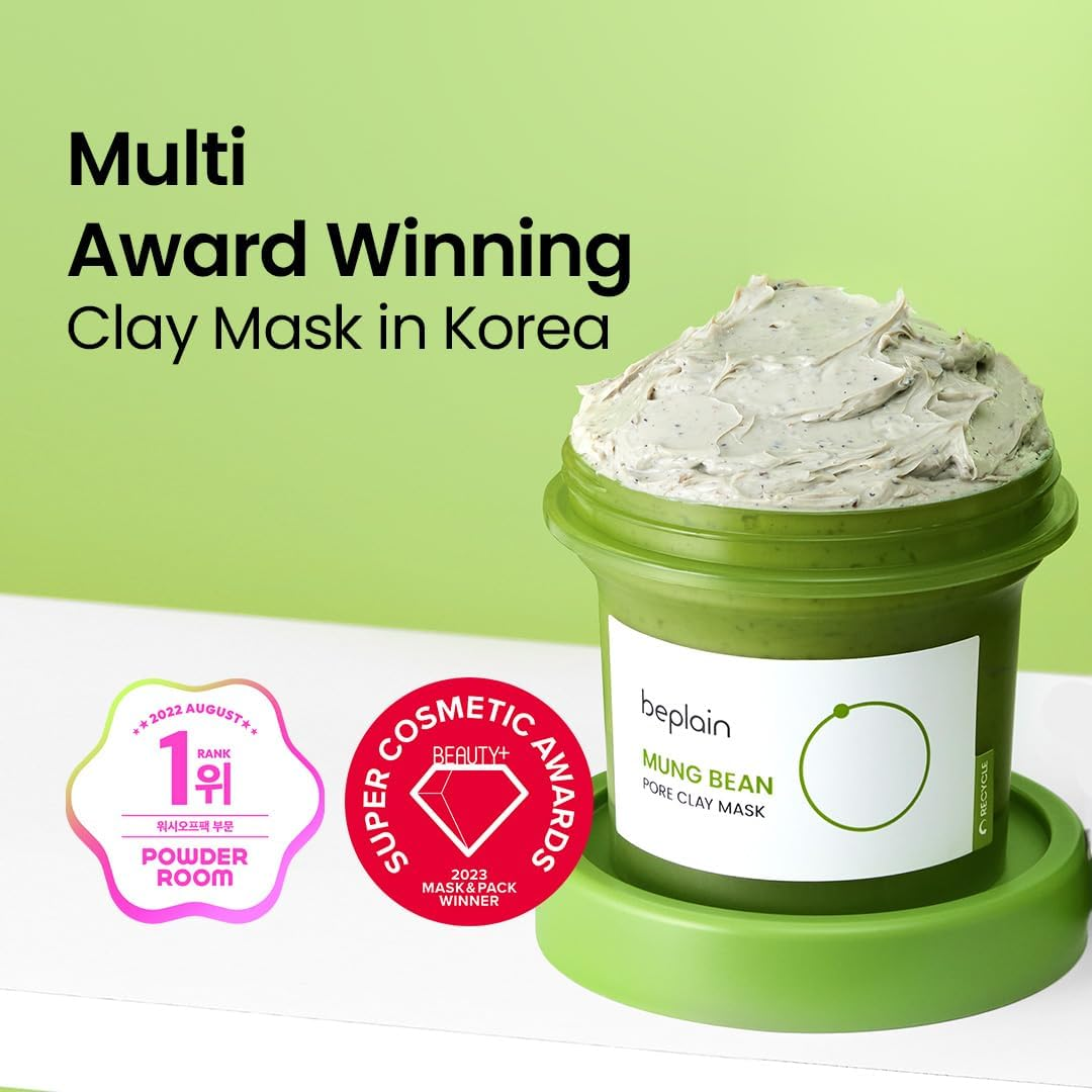 skincare-kbeauty-glowtime-beplain mung bean pore clay mask