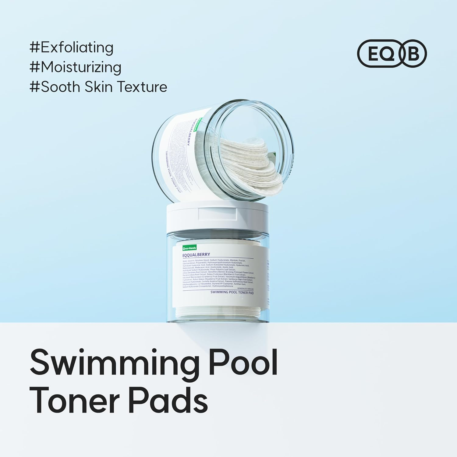 skincare-kbeauty-glowtime-eqqualberry swimming pool toner pads