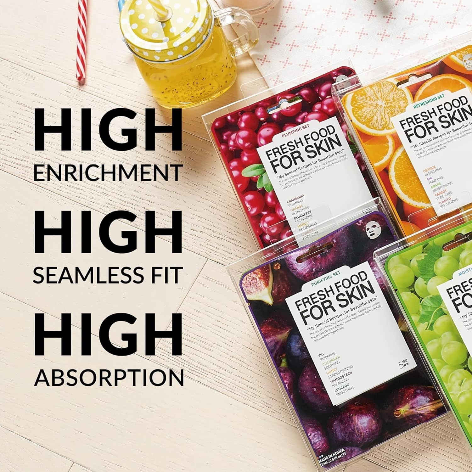 FARM SKIN Fresh Food Facial Sheet Mask 9 skincare-kbeauty-glowtime-farm skin fresh food facial sheet mask