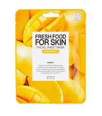 skincare-kbeauty-glowtime-farm skin fresh food facial sheet mask mango