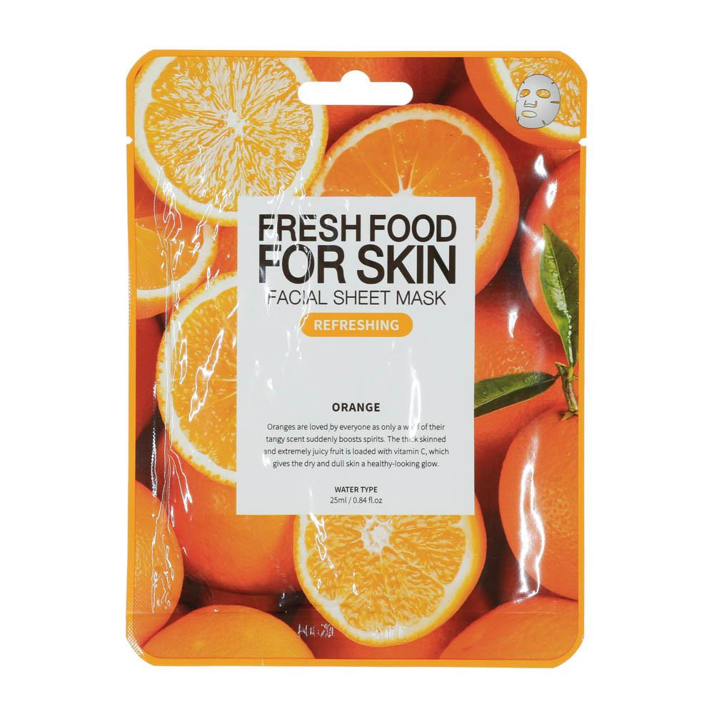skincare-kbeauty-glowtime-farm skin fresh food facial sheet mask orange