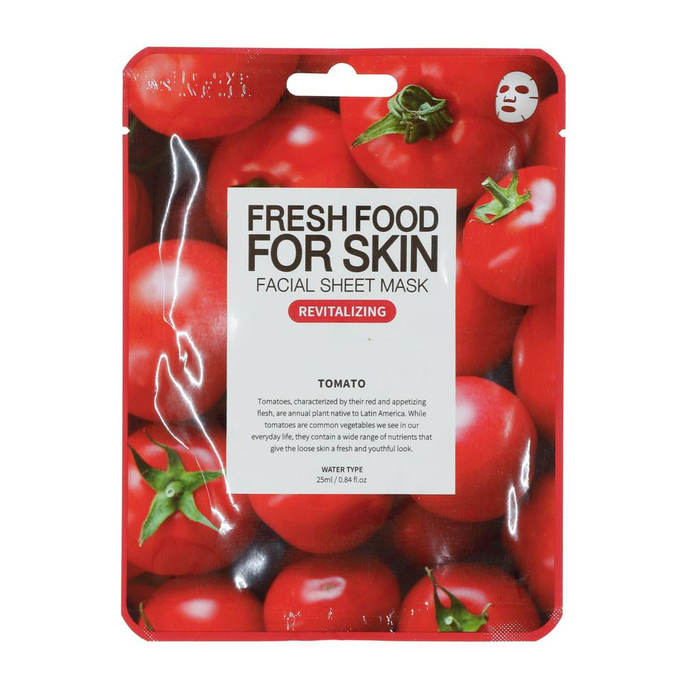 skincare-kbeauty-glowtime-farm skin fresh food facial sheet mask tomato