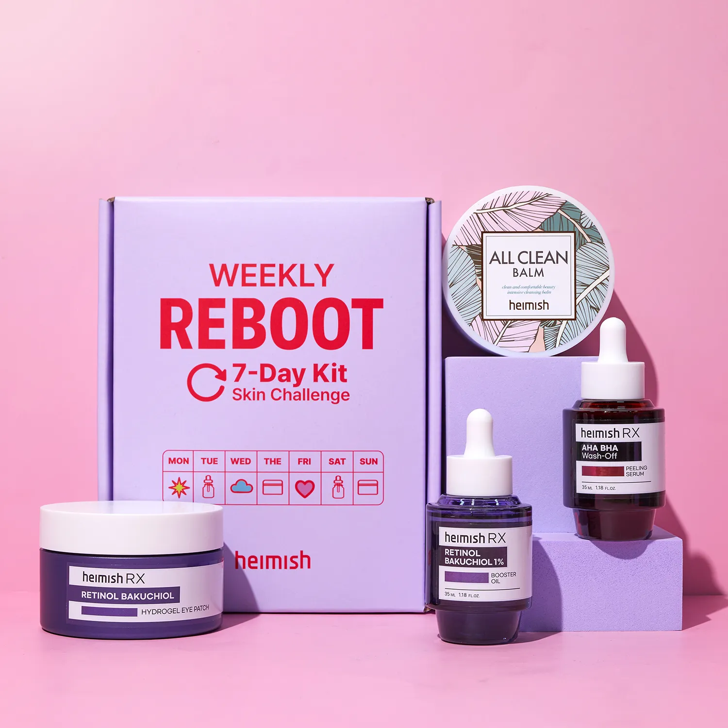 skincare-kbeauty-glowtime-heimish weekly reboot 7 day sin challenge box