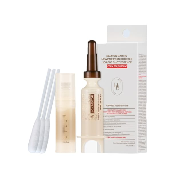 skincare-kbeauty-glowtime-heveblue salmon caring centella new pair PDRN 100 000 Shot Essence