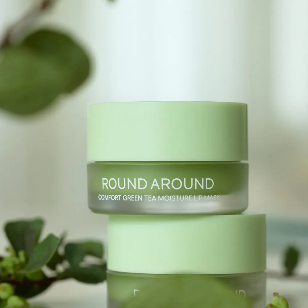 skincare-kbeauty-glowtime-round around comfort green tea moisture lip mask