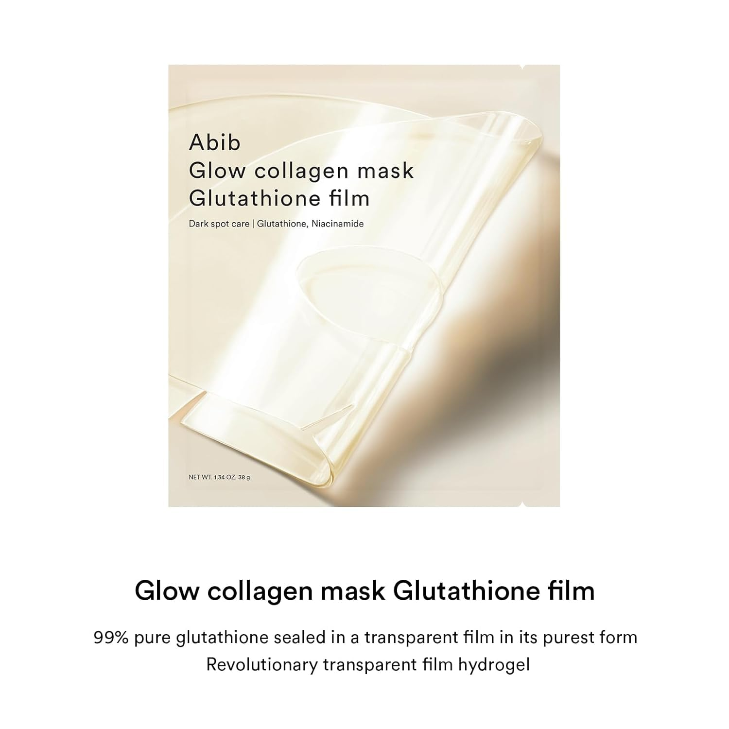 skincare-kbeauty-glowtime-abib glow collagen mask glutathione film
