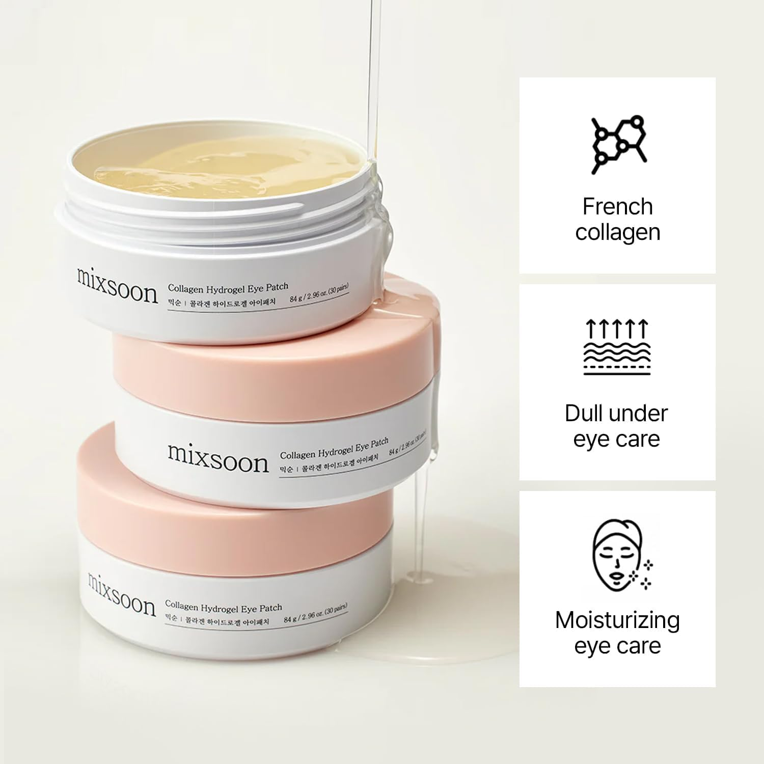 skincare-kbeauty-glowtime-mixsoon collagen hydrogel eye patch