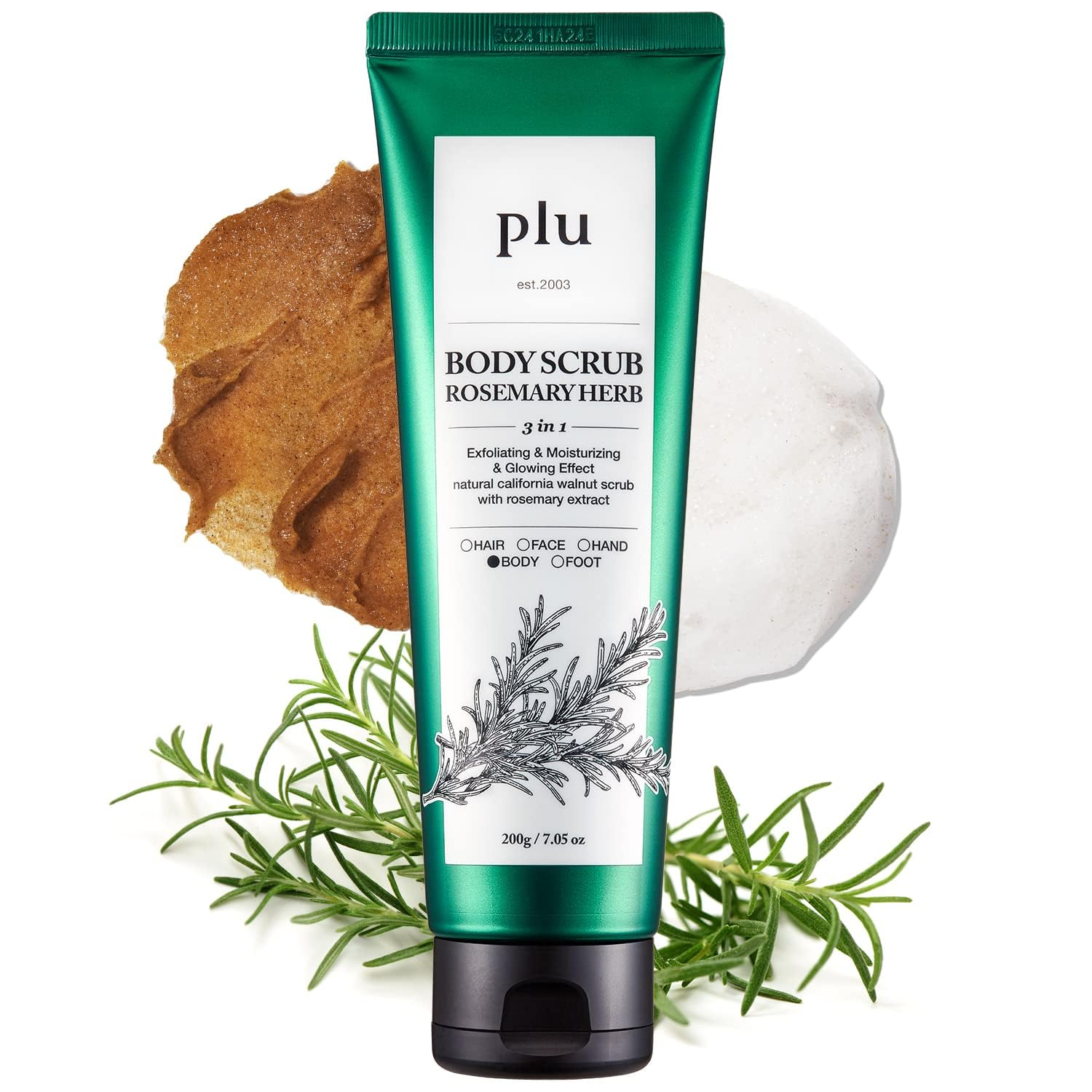 skincare-kbeauty-glowtime-plu body scrub rosemary herb