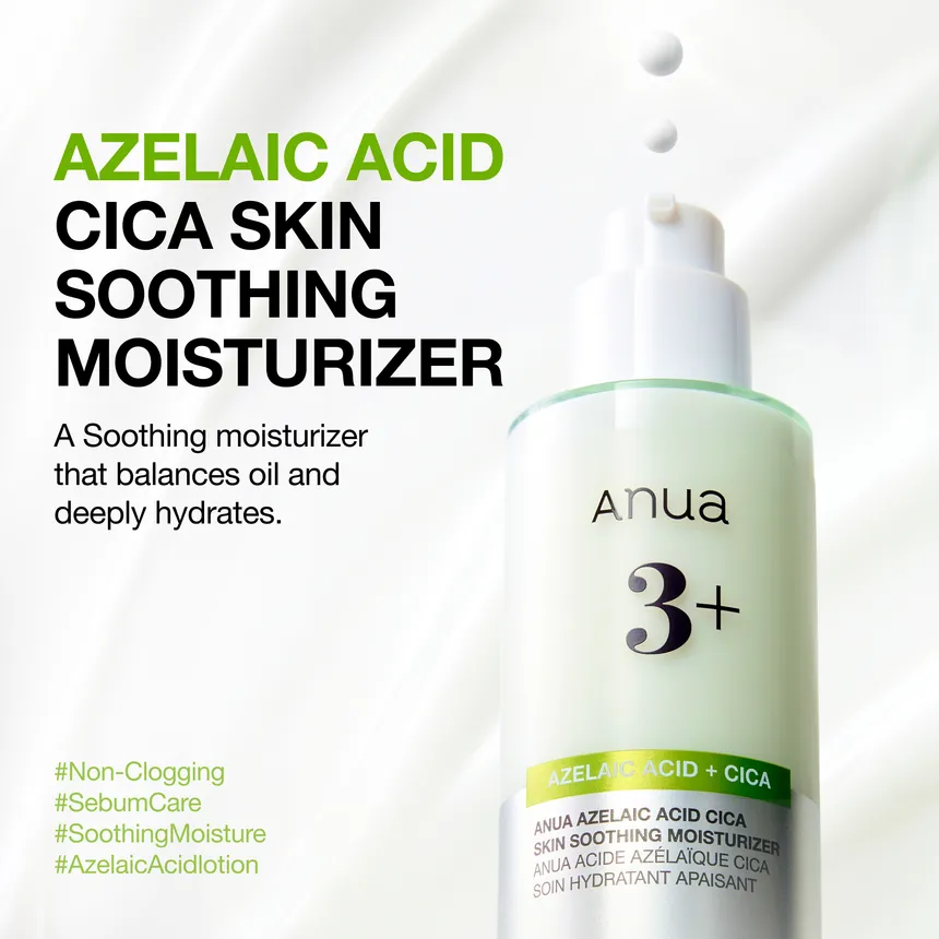 skincare-kbeauty-glowtime-anua azelaic acid and cica skin soothing moisturizer