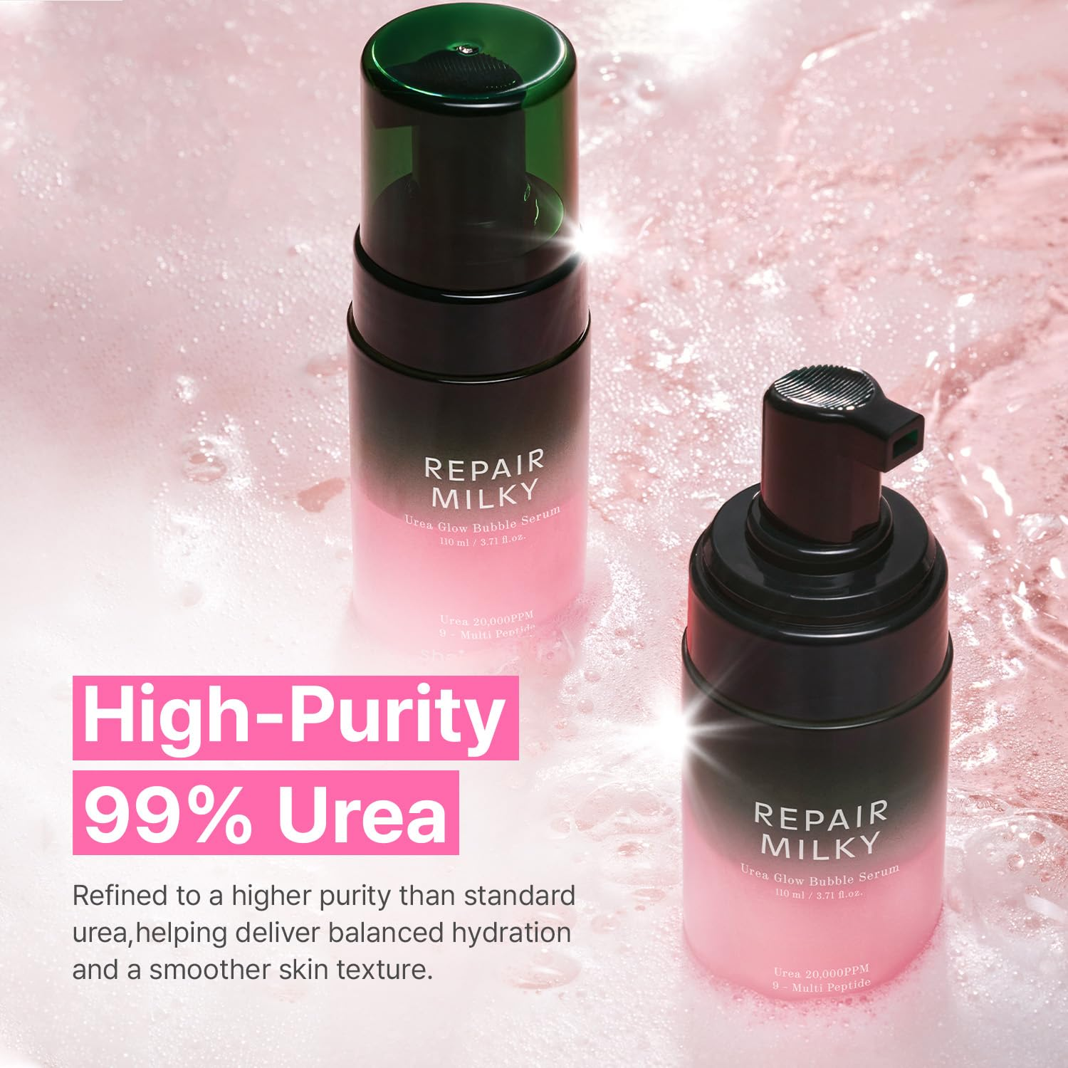 SHAISHAISHAI Repair Milky Urea Glow Bubble Serum 5 skincare-kbeauty-glowtime-shaishaishairepair milkyurea glow bubble serum