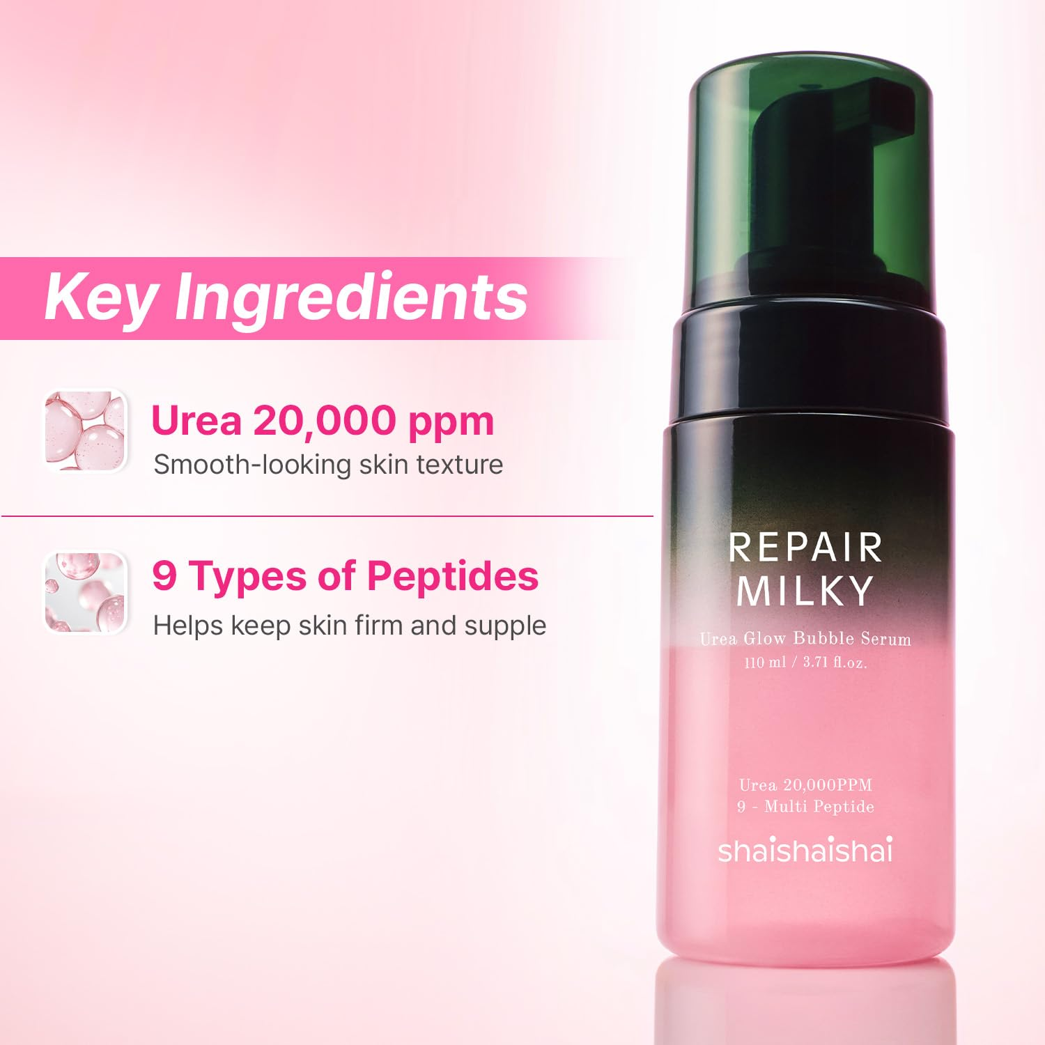 SHAISHAISHAI Repair Milky Urea Glow Bubble Serum 6 skincare-kbeauty-glowtime-shaishaishairepair milkyurea glow bubble serum