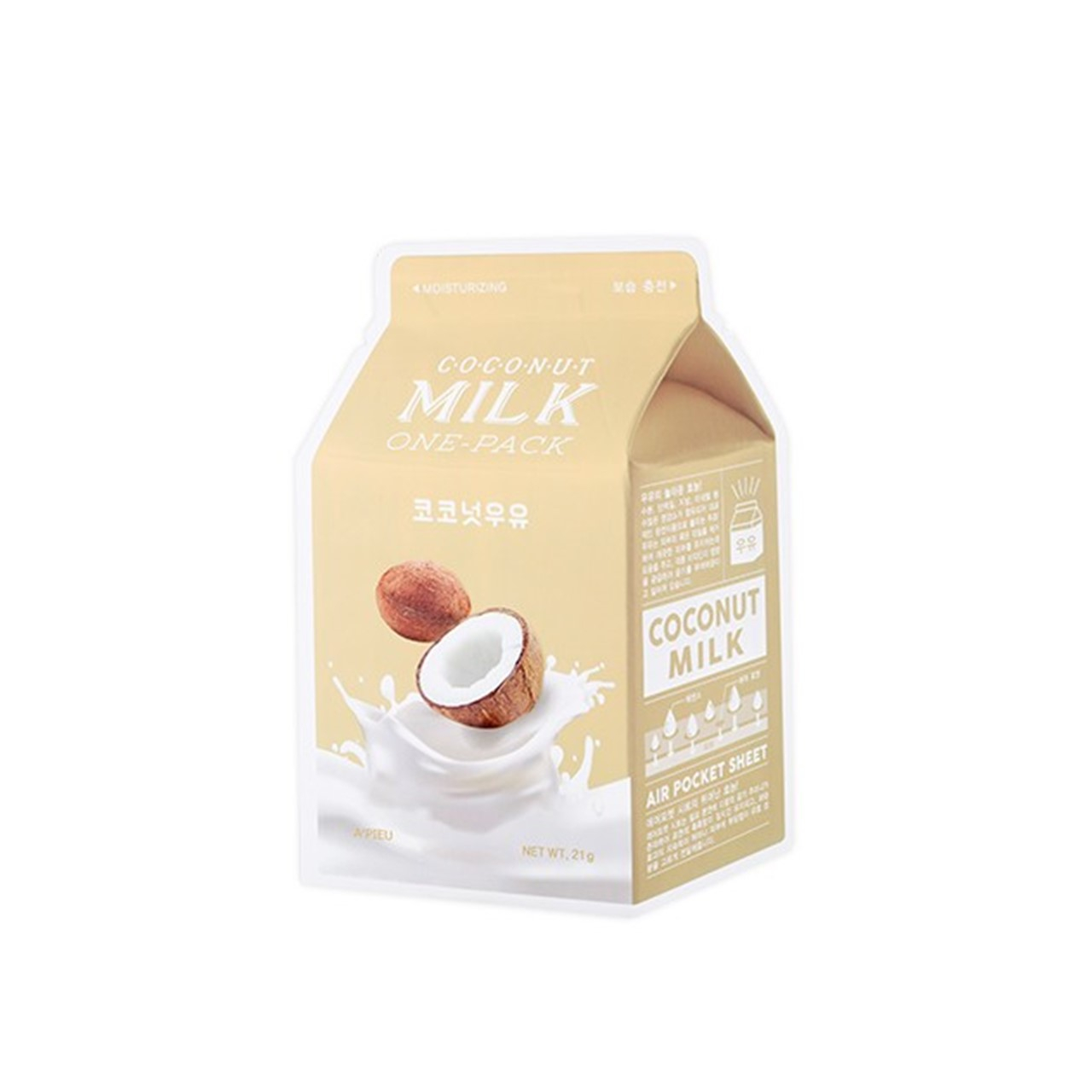 skincare-kbeauty-glowtime-apieu milk one pack coconut