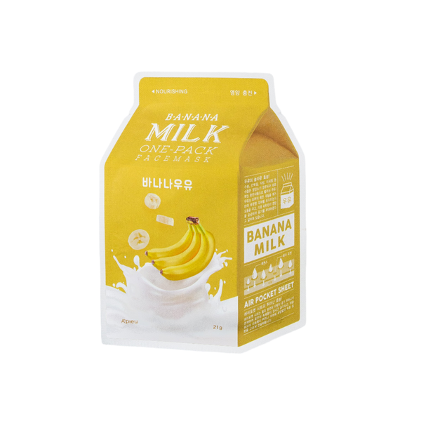 skincare-kbeauty-glowtime-apieu milk one pack sheet mask banana