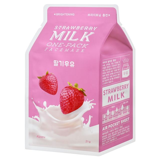 skincare-kbeauty-glowtime-apieu milk one pack strawvberry