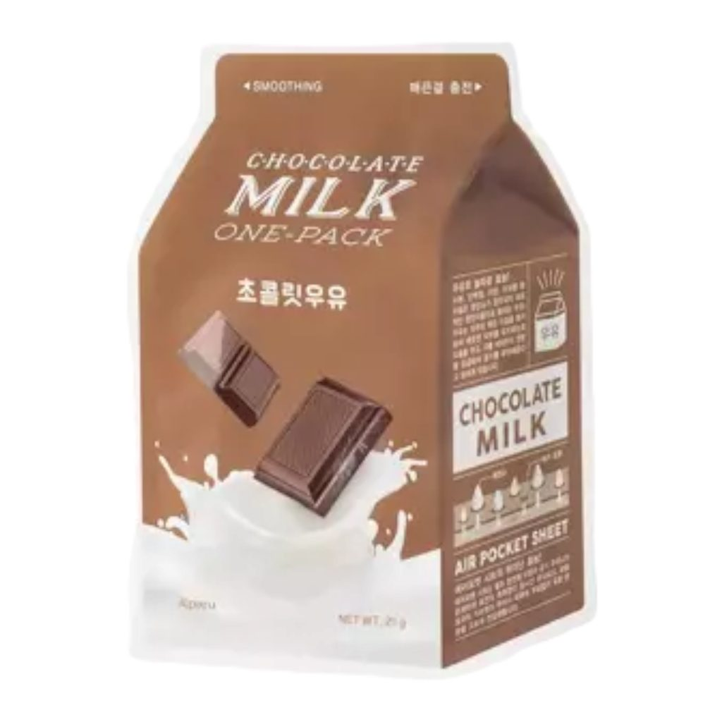 skincare-kbeauty-glowtime-apieu milk one pack chocolate