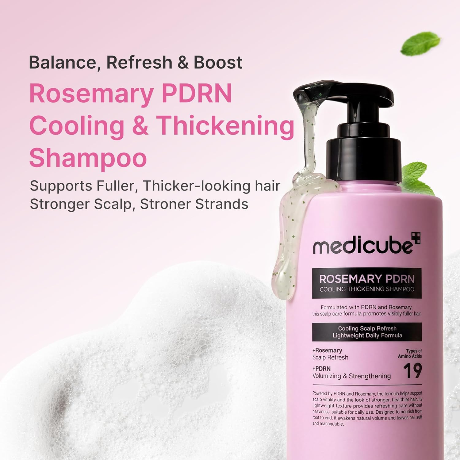 skincare-kbeauty-glowtime-medicube rosemary pdrn cooling thickening shampoo