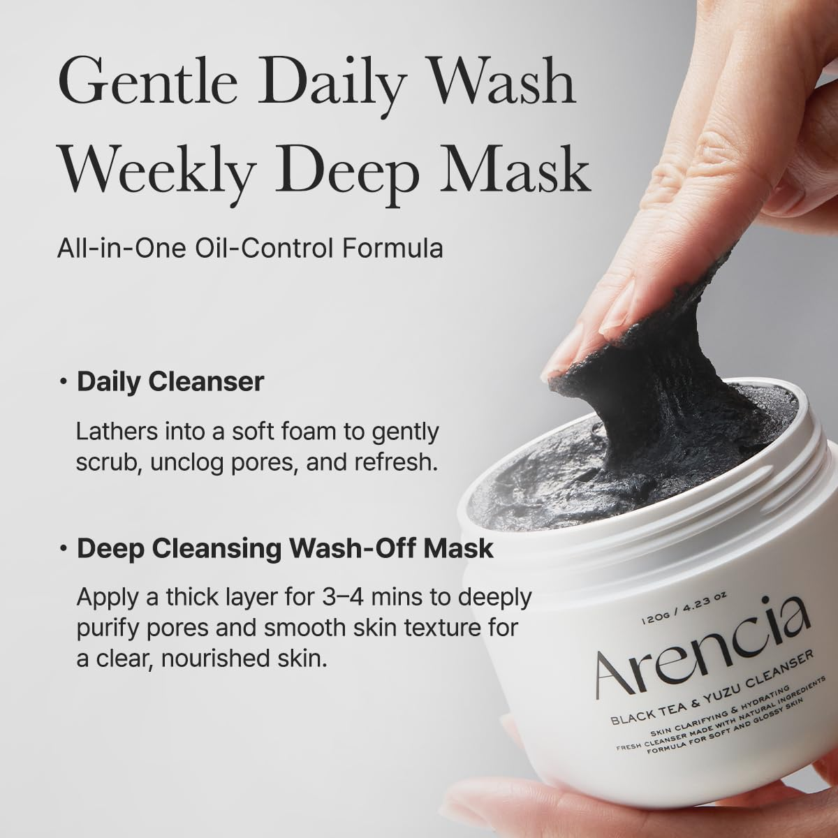 ARENCIA Black Tea Rice Mochi Cleanser 11 skincare-kbeauty-glowtime-arencia black tea rice mochi cleanser