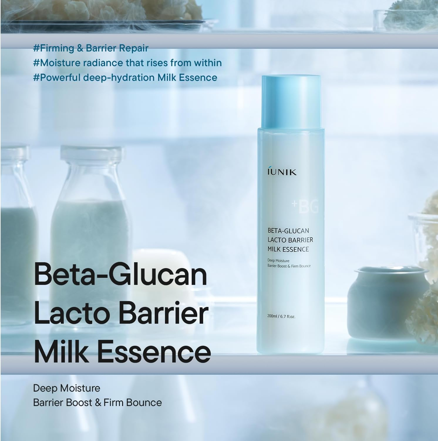 skincare-kbeauty-glowtime-iunik beta glucan lacto barrier milk essence