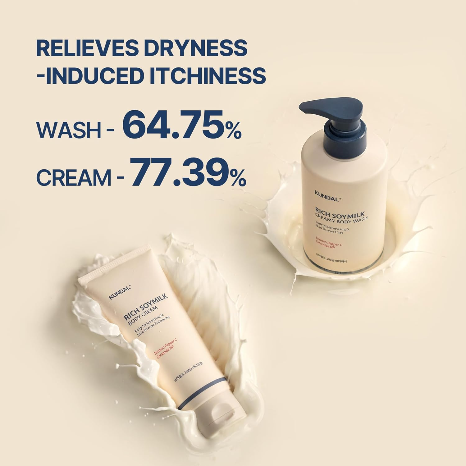 KUNDAL Rich Soymilk body wash mellow vanilla 18 skincare-kbeauty-glowtime-kundal rich soymilk body wash mellow vanilla