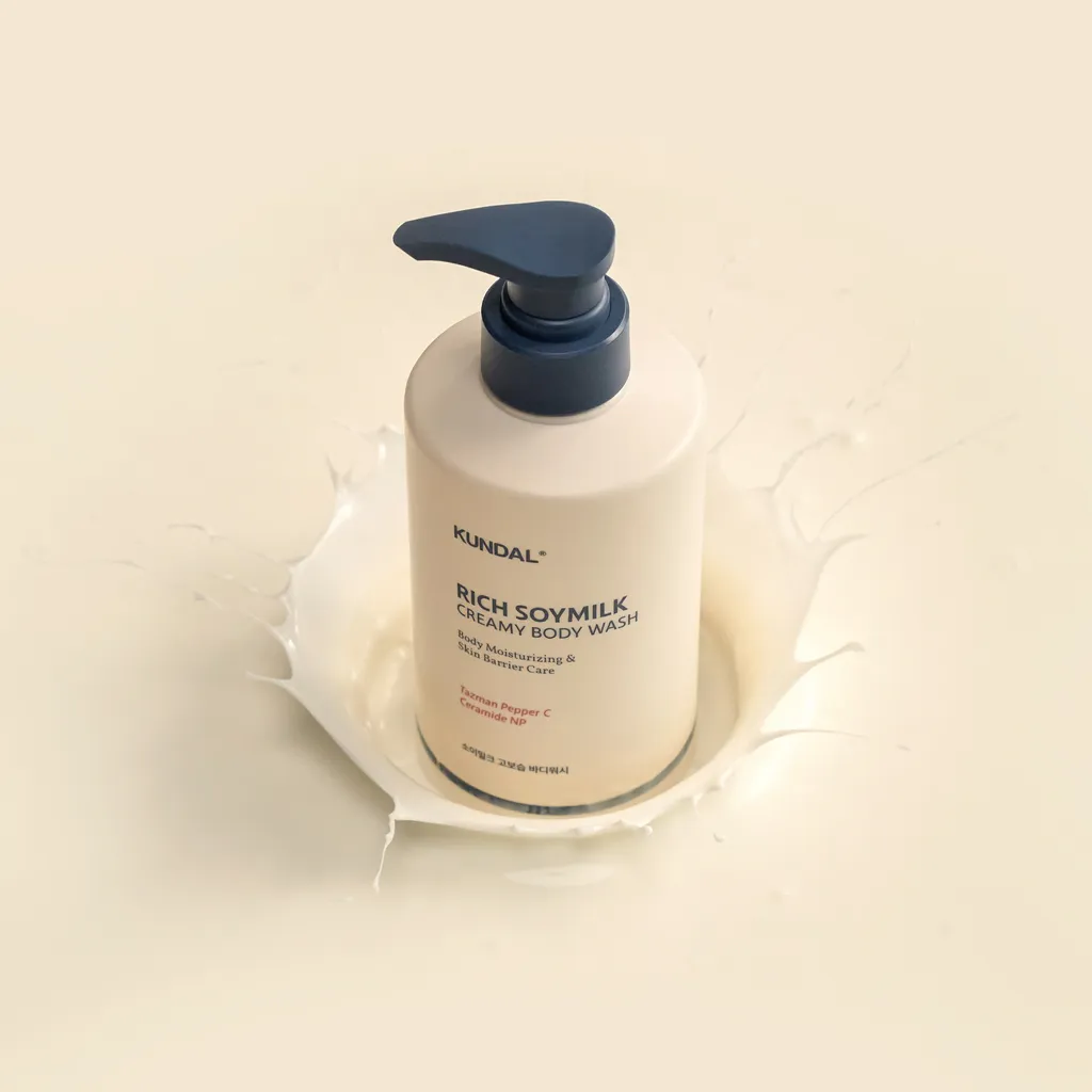 KUNDAL Rich Soymilk body wash mellow vanilla 2 skincare-kbeauty-glowtime-kundal rich soymilk body wash mellow vanilla