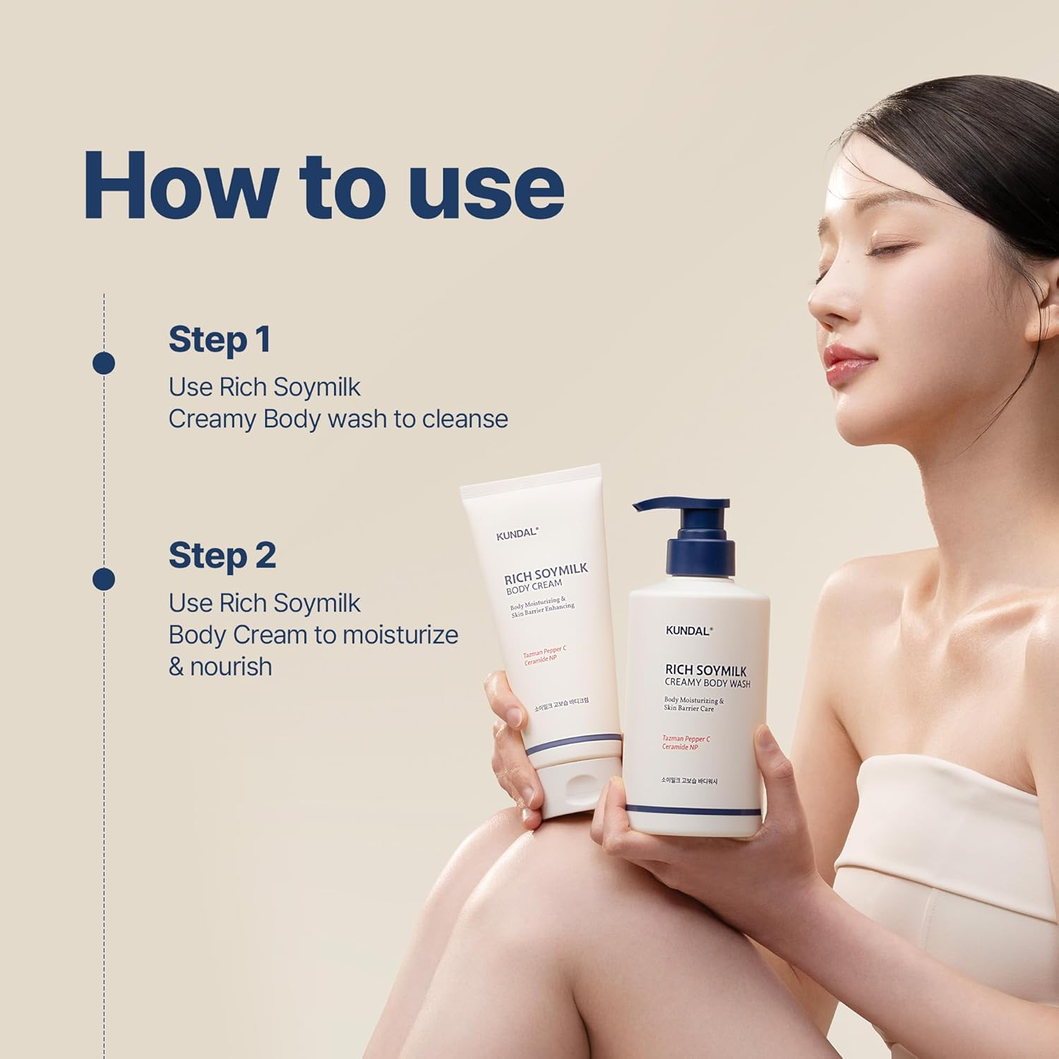 KUNDAL Rich Soymilk body wash mellow vanilla 23. skincare-kbeauty-glowtime-kundal rich soymilk body wash mellow vanilla