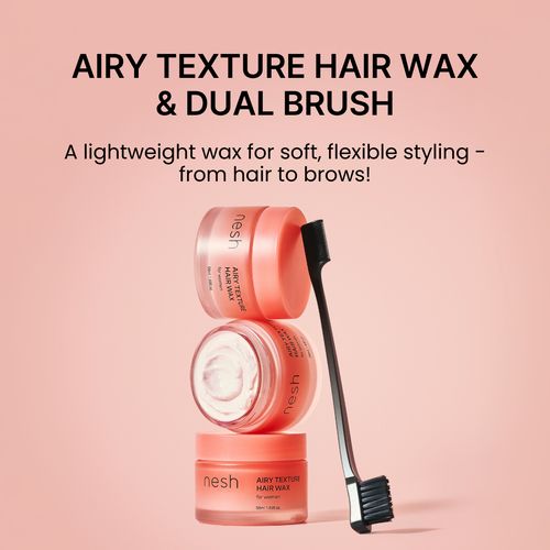 skincare-kbeauty-glowtime-nesh airy texture hair wax and dual brush