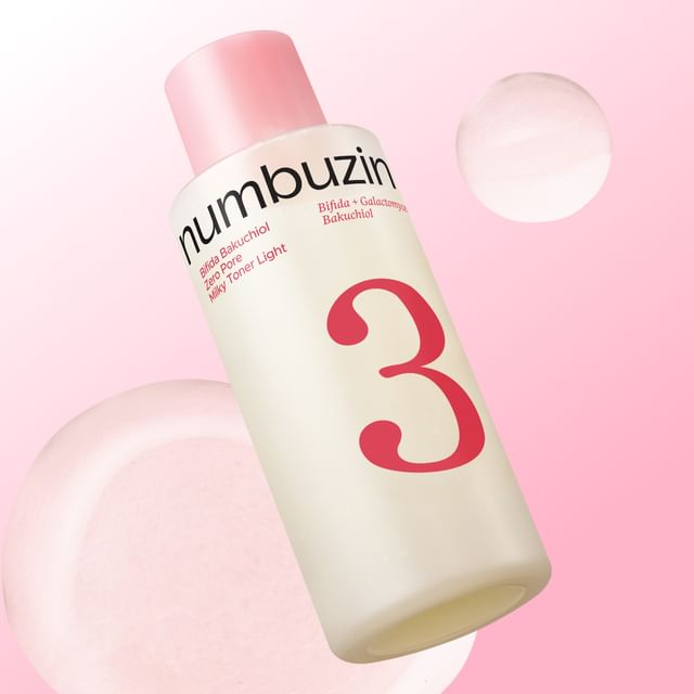 skincare-kbeauty-glowtime-numbuzin 3 bifida zero pore milky toner light