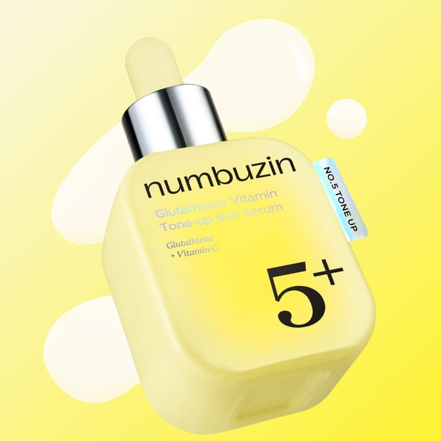 skincare-kbeauty-glowtime-numbuzin 5 glutathione vitamin tone up sun serum