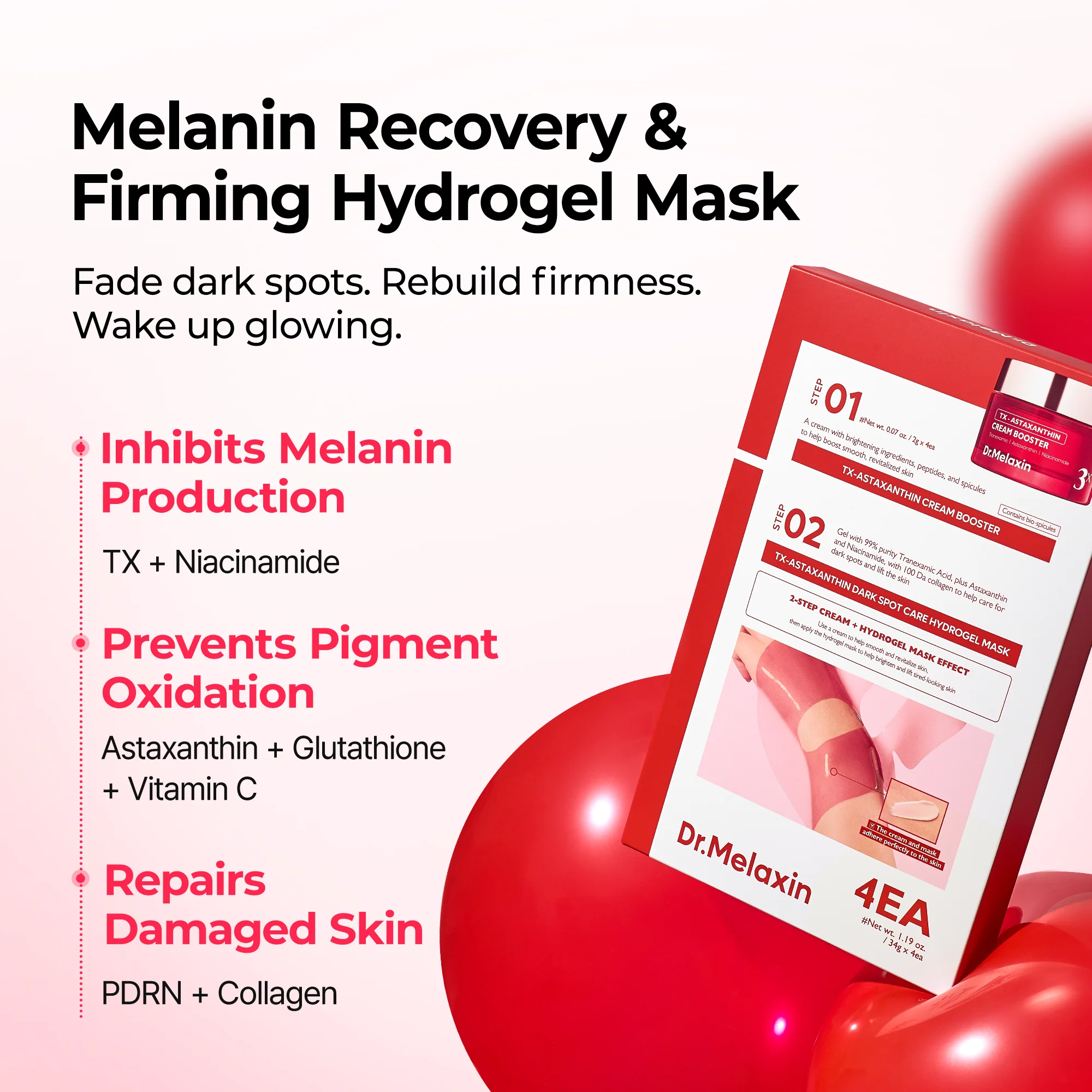 skincare-kbeauty-glowtime-dr melaxin tx tranexamic asthaxanthin dark spot care mask