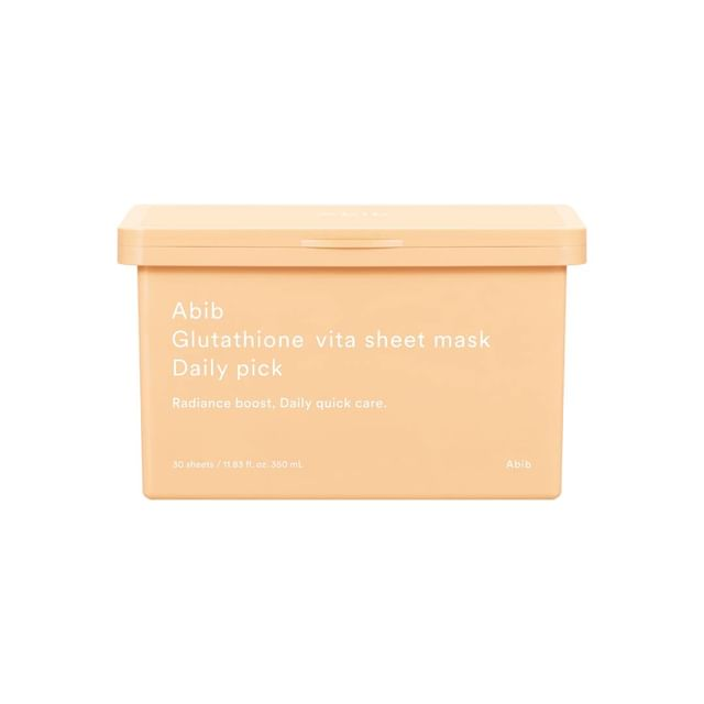 skincare-kbeauty-glowtime-abib glutathione vita sheet mask daily pick