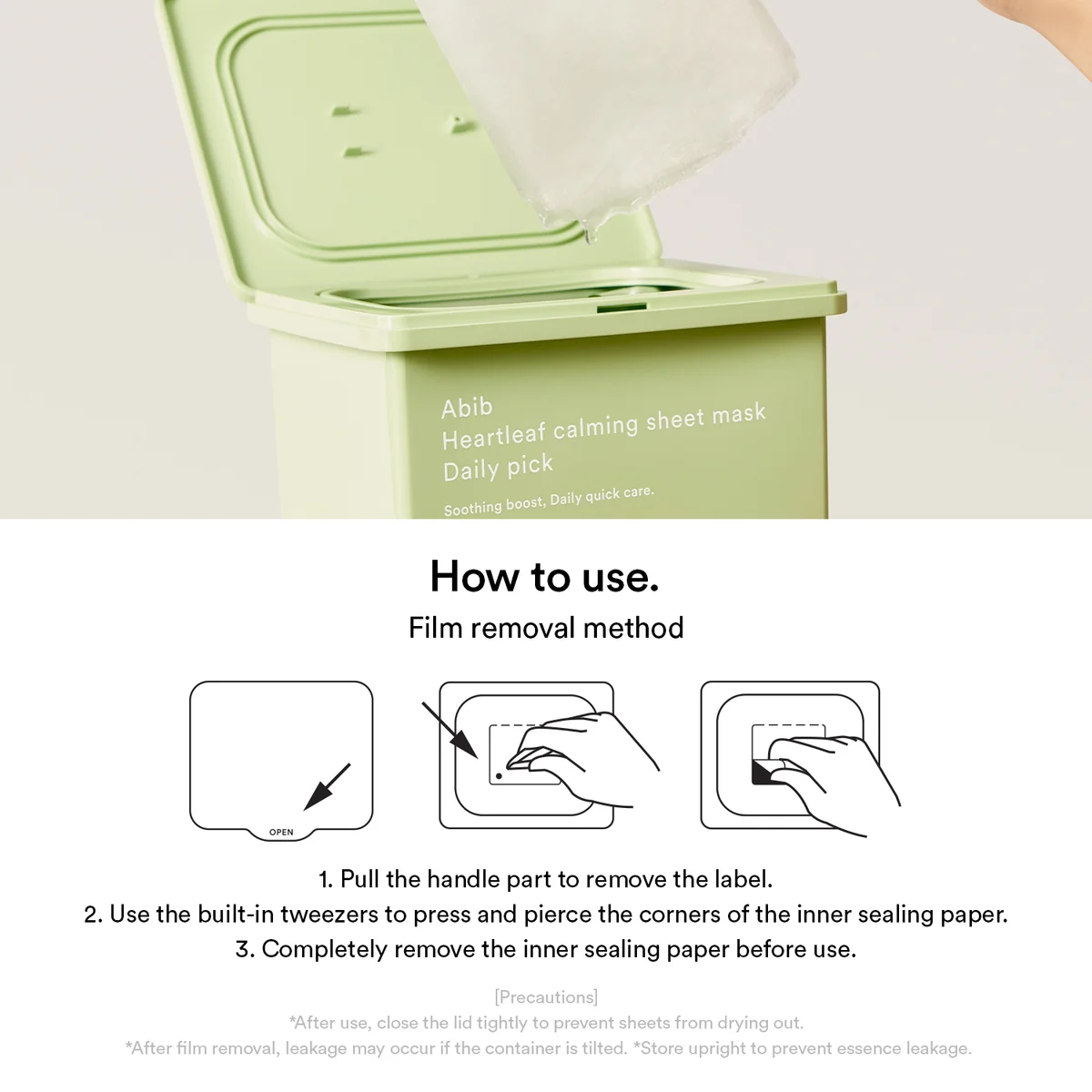 ABIB Heartleaf Calming Sheet mask daily pick 13 skincare-kbeauty-glowtime-abib heartle4af calming sheet mask daily pick