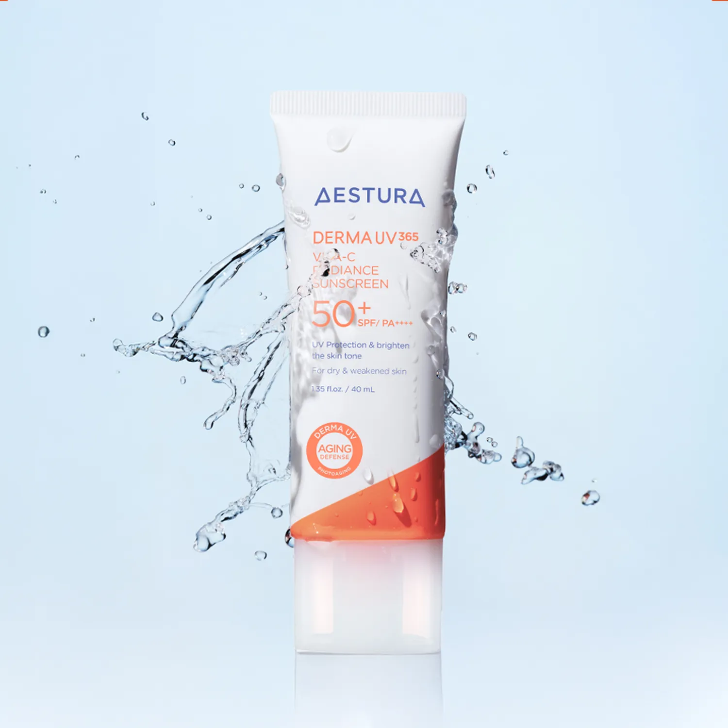 skincare-kbeauty-glowtime-aestura derma UV 365 vita c radiance sunscreen