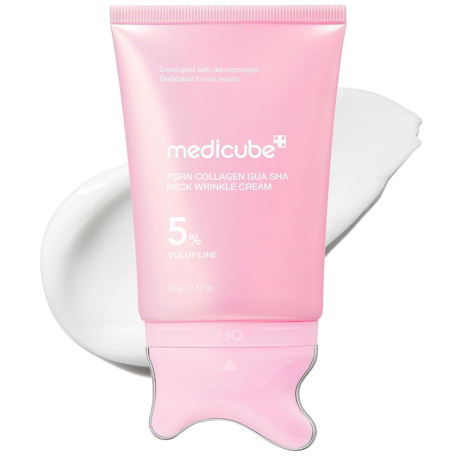 skincare-kbeauty-glowtime-medicube pdrn collagen gua sha neck wrinkle cream
